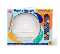 Paint a Mosque Plaster Painting Kit - Islamic Arts & Crafts for Kids - 5 Mosque Designs - Includes Paints, Brushes & Stand - Desi Doll Company (Putra Mosque - Pink Mosque - Putrajaya Malaysia)