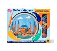 Paint a Mosque Plaster Painting Kit - Islamic Arts & Crafts for Kids - 5 Mosque Designs - Includes Paints, Brushes & Stand - Desi Doll Company (Sultan Ahmet Mosque (Blue Mosque) - Istanbul Turkey)