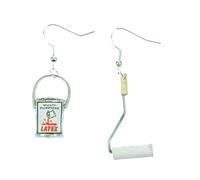 Paint And Roller Set Earrings Color Can Miniblings Painter Brush Artist