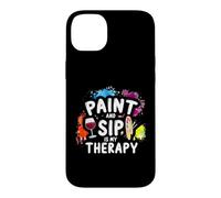 Paint And Sip Is My Therapy Case for iPhone 14 Plus