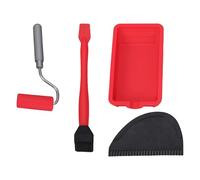 Paint application set silicone roller and brush set tray and easy to clean silicone brush. Professional Project Multifunctional Adhesive Tray