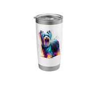 Paint Art Australian Silky Terrier Sydney Silky Stainless Steel Insulated Tumbler