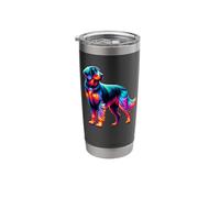 Paint Art Bavarian Mountain Scent Hound Stainless Steel Insulated Tumbler