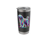 Paint Art Briard Briards Berger de Brie Dog Stainless Steel Insulated Tumbler