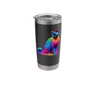 Paint Art Devon Rex Pixie Cats Stainless Steel Insulated Tumbler