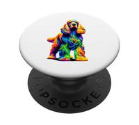 Paint Art English Cocker Spaniel Spaniels PopSockets Adhesive PopGrip