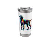 Paint Art German Wirehaired Pointer Stainless Steel Insulated Tumbler