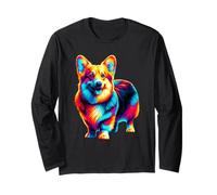 Paint Art Pembroke Welsh Corgi Corgis Long Sleeve T-Shirt
