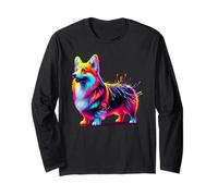 Paint Art Pembroke Welsh Corgi Corgis Long Sleeve T-Shirt