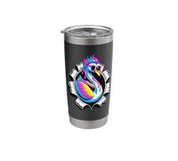 Paint Art Swan Sunglasses Swans Stainless Steel Insulated Tumbler