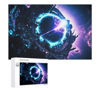 Paint Black Hole Space Art Jigsaw Puzzle, 1000 PCS, for Adult Puzzle Fans, An Absorbing Project for Relaxed Weekends, for Cosy Nights