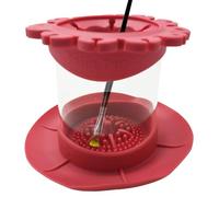 Paint Brush Cleaning Cup | Silicone Paint Brush Cleaner, Multipurpose Organizer, Acrylic Watercolor Art Pen Cleaning System for Comrades