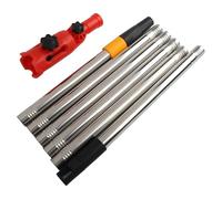 Paint Brush Extender and Roller Extension Pole with Telescopic Rod for Reaching High Areas, Metal Clamping Tool for Ceiling Painting, 1.1m / 1.for 4M / 1.7m Adjustable Length 1.7m Set
