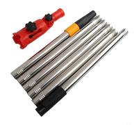 Paint Brush Extender for Roller Extension Pole for - Telescopic Paint Handle Tool with 180-Degree Rotating Clamping Head, Metal Extension(1.7M Set)