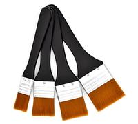 Paint Brush Set,Skyzone 4 Pcs Multi-Purpose Artists Paint Brushes for Acrylic Paint, Flat Paintbrush Nylon Tool Brush for Watercolour, Acrylic, Oil Painting and Furniture Paints (20/30/40/50mm)