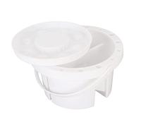 Paint Brush Washer Collapsible Plastic Water Cup, Milky White, Thick Anti Slip Design - Portable Handle, Large Capacity, Ideal for Watercolor Acrylic Oil Painting