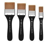 Paint Brushes for Acrylic Oil 4 pcs Large Flat Artist Brushes, Premium Nylon Hair Watercolor Brushes for Beginners Artists Paintings Watercolor, 2/3/4/5 cm
