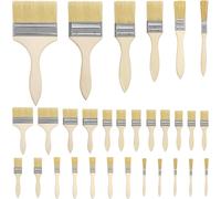 Paint Brushes Reusable - 6 Sizes - 1.3-10cm / 0.5-4 Inches Brush Head - 30 Pack