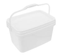 Paint Bucket PP Storage Container White 3l with Lid and Handle | Paint Scuttle with Lid, Lightweight Multipurpose Use, Easy Carry and Store, for Pigment and Paint