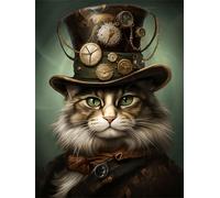 Paint by Number Cat 50x65cm, DIY Paint by Numbers for Adults Animal Painting by Numbers for Beginners, Acrylic Canvas Painting Art Crafts for Adults, Wall Home Decor, Gifts for Women Kids LY-20691