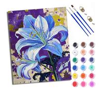 Paint by Number for Adults Beginner Canvas Fantasy Lily Choice for Birthday Anniversary or Any Festival DIY Acrylic Painting Kit for Room Decor 16x20 inch with Frame