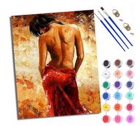 Paint by Number for Adults Beginner Canvas Sexy Beauty Back Choice for Birthday Anniversary or Any Festival DIY Acrylic Painting Kit for Room Decor 16x20 inch with Frame