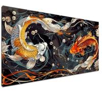 Paint by Number for Adults Beginner, Koi Painting by Number on Canvas DIY Adult Paint by Number Chinese Painting Oil Painting Arts and Crafts for Home Wall Decor Gifts 12x16 inch (Without Frame)X-6