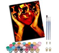 Paint by Number Kit for Adults Beginner,DIY Acrylic Hand Oil Paintin Kits on Canvas Art Crafts for Home，16 x20 inch，Heart Shape,Frameless