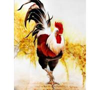 Paint by Number Kit for Adults Beginner,DIY Acrylic Hand Oil Paintin Kits on Canvas Art Crafts for Home，16 x20 inch，Big Rooster,Frameless