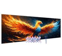 Paint by Number Kits for Adults with Framed Canvas Paint by Number, DIY Adult Painting by Number Kit Oil Acrylic, Fire Phoenix Painting Kit for Beginners, Arts and Crafts for Decoration 40x80cm j-227