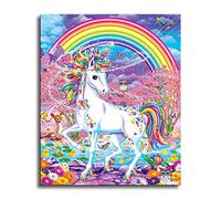 Paint by Number Kits, Shukqueen DIY Oil Painting for Adults, Kids, Beginner's, Unicorn
