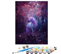 Paint by Numbers, 20x28in Large Paint by Numbers for Adults Animal Horse, DIY Oil Paintings Crafts Beginners Hobbies for Women Gifts With Frame Brushes and Acrylic Pigment Home Wall Decor SYLDK362