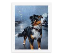 Paint by Numbers A Charming Bernese Mountain Dog Stands in The Rain Digital Painting Kit for Adults Create Your Own Magical Scene Art Supplies Unframed 40x50CM