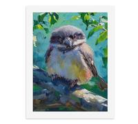 Paint by Numbers A Colorful Bird Perched on A Branch-2 Digital Painting Kit for Adults Create Your Own Magical Scene Art Supplies Unframed 40x50CM