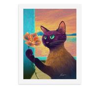 Paint by Numbers A Colorful Cat by an Open Window Digital Painting Kit for Adults Create Your Own Magical Scene Art Supplies Unframed 40x50CM