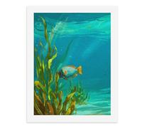 Paint by Numbers A Colorful Fish Swims Near Seaweed Underwater Digital Painting Kit for Adults Create Your Own Magical Scene Art Supplies Unframed 40x50CM