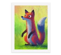 Paint by Numbers A Colorful Fox Standing on Its Hind Legs Digital Painting Kit for Adults Create Your Own Magical Scene Art Supplies Unframed 40x50CM