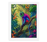 Paint by Numbers A Colorful Monkey in A Vibrant Jungle Digital Painting Kit for Adults Create Your Own Magical Scene Art Supplies Unframed 40x50CM