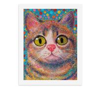 Paint by Numbers A Colorful Painting of A Cat-5 Digital Painting Kit for Adults Create Your Own Magical Scene Art Supplies Unframed 40x50CM
