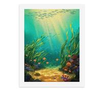 Paint by Numbers A Colorful Underwater World Full of Fish and Seaweed Digital Painting Kit for Adults Create Your Own Magical Scene Art Supplies Unframed 40x50CM