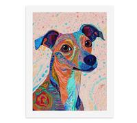 Paint by Numbers A Colorful Whippet Digital Painting Kit for Adults Create Your Own Magical Scene Art Supplies Unframed 40x50CM