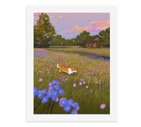 Paint by Numbers A Corgi Frolicking in The Meadow Digital Painting Kit for Adults Create Your Own Magical Scene Art Supplies Unframed 40x50CM