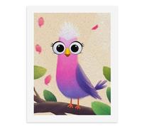 Paint by Numbers A Cute Bird Perched on A Branch Digital Painting Kit for Adults Create Your Own Magical Scene Art Supplies Unframed 40x50CM