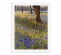 Paint by Numbers A Golden Dog Leaping in The Flowery Meadow Digital Painting Kit for Adults Create Your Own Magical Scene Art Supplies Unframed 40x50CM