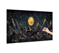 Paint by Numbers Abstract, 140x60cm Large Paint by Numbers for Adults Mountain Canvas Without Frame, Arts and Crafts for Beginners, Color Oil Painting Paints on Canvas, Hobbies for Adults Women Q-57