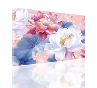 Paint by Numbers Abstract Paint by Numbers for Children 6-12 Easy DIY Paint-by-Numbers Kits, Adults Beginners Kids Acrylic Oil Painting Canvas Art for Room Decor, Gift for Women 50x60cm Lotus 2y-605