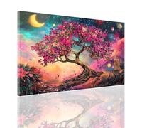 Paint by Numbers Abstract Paint by Numbers for Children 6-12 Easy DIY Paint-by-Numbers Kits, Adults Beginners Kids Acrylic Oil Painting Canvas Crafts for Room Decor, Gift for Women 50x60cm Tree 2y-767