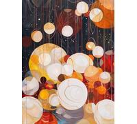 Paint by Numbers Abstract Painting by Numbers for Adults with Frame, Paint by Number for Children Beginners, DIY Acrylic Pigment Drawing Paintwork Arts and Crafts for Room Decor, Gifts 30x40cm J8-262