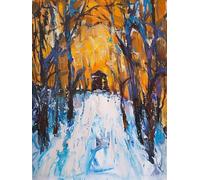 Paint by Numbers Abstract Tree Painting by Numbers for Adults with Frame, Paint by Number for Children Beginners, DIY Acrylic Pigment Drawing Paintwork Arts and Crafts for Room Decor 60x80cm J8-128