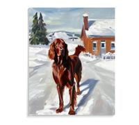 Paint by Numbers Adult Kit Irish Setter dog Painting by Numbers Kits for Adults, Paint Kits,Canvas Gifts,Arts Crafts for Home Decor 16x20inch(40x50cm) Frameless